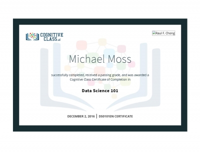 Data Science 101 Certificate